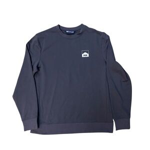 Helly Hansen Grey Crewneck Sweater with Ribbed Cuffs